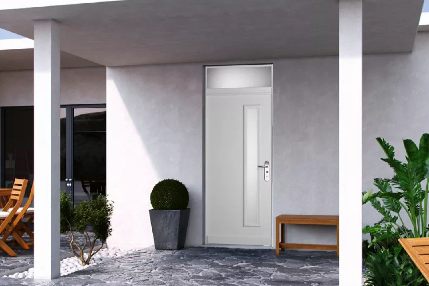 Porte blindée Fichet maison